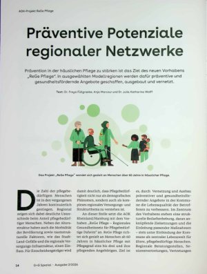 Vorschauseite 1: Präventive Potenziale regionaler Netzwerke