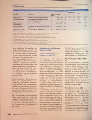 Vorschauseite 2: Schulerfahrungen und Gesundheitsverhalten von Grundschulkindern