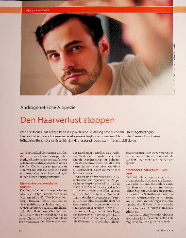 Vorschauseite 1: Androgenetische Alopezie: Den Haarverlust stoppen.