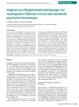 Vorschauseite 1: Vergleich von Fähigkeitsbeeinträchtigungen bei neurologischen Patienten mit und ohne komorbide psychische Erkrankungen