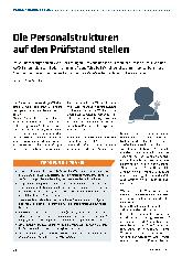 Vorschauseite 1: Die Personalstrukturen auf den Prüfstand stellen.