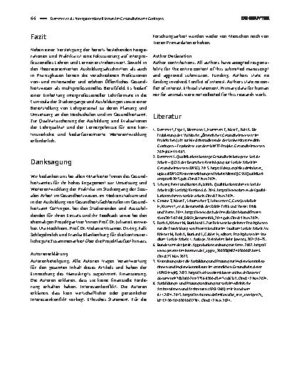 Vorschauseite 3: Interprofessionell lernen im Gesundheitsamt Göttingen