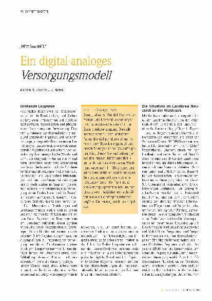 Vorschauseite 1: Ein digitales-analoges Versorgungsmodell