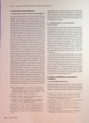 Vorschauseite 6: Tendenzen der aktuellen Rechtsprechung 2025 zum Beamtenrecht