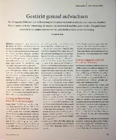 Vorschauseite 1: Gestärkt gesund aufwachsen