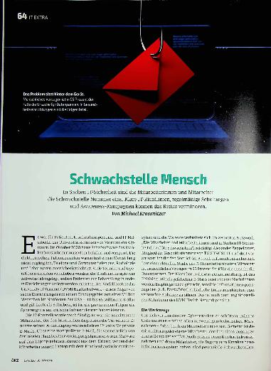 Vorschauseite 1: Schwachstelle Mensch
