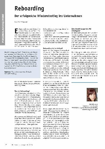 Vorschauseite 1: Reboarding: Der erfolgreiche Wiedereinstieg ins Unternehmen