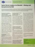 Vorschauseite 1: Swiss Nurse Leaders im Wandel - Dialog und Komplementarität