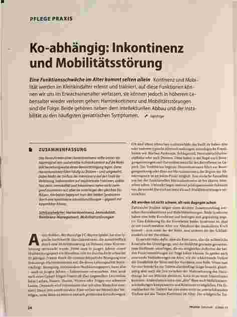 Vorschauseite 1: Ko-abhängig: Inkontinenz und Mobilitätsstörung