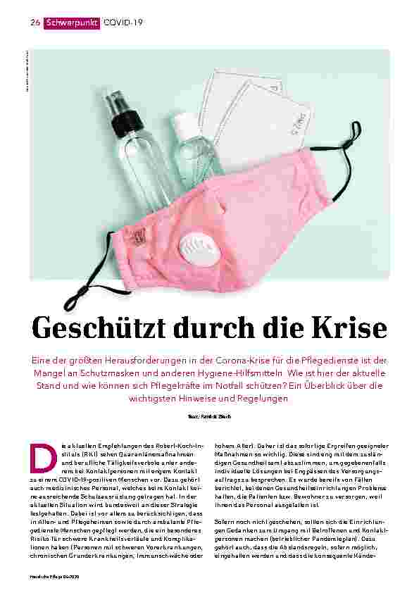Vorschauseite 1: Geschützt durch die Krise