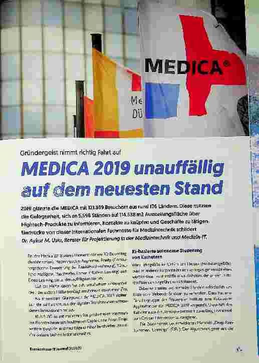 Vorschauseite 1: Medica 2019 unauffällig auf dem neuesten Stand