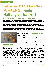 Vorschauseite 1: Systemische Gesprächsführung – mehr Haltung als Technik!