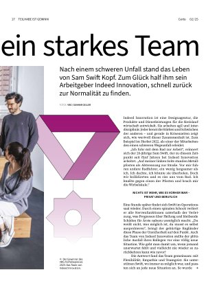 Vorschauseite 2: Ein starker Wille, ein starkes Team