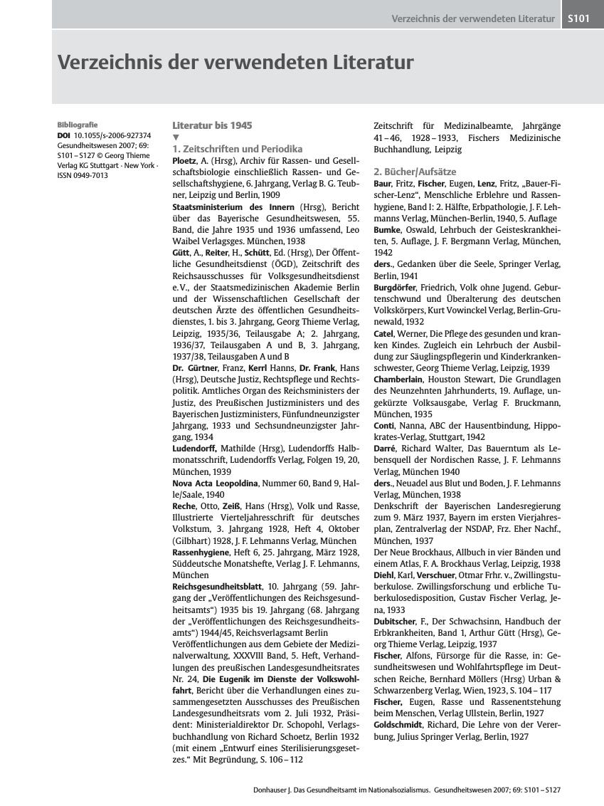 Vorschauseite 1: Verzeichnis der verwendeten Literatur
