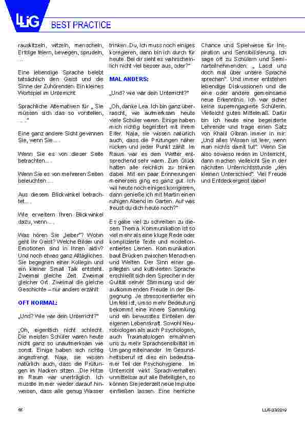 Vorschauseite 5: „Sprich, damit ich dich sehe, Profi.“