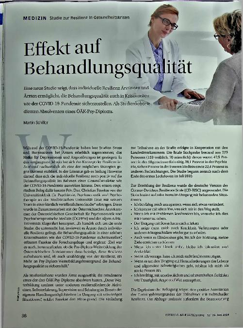Vorschauseite 1: Effekt auf Behandlungsqualität