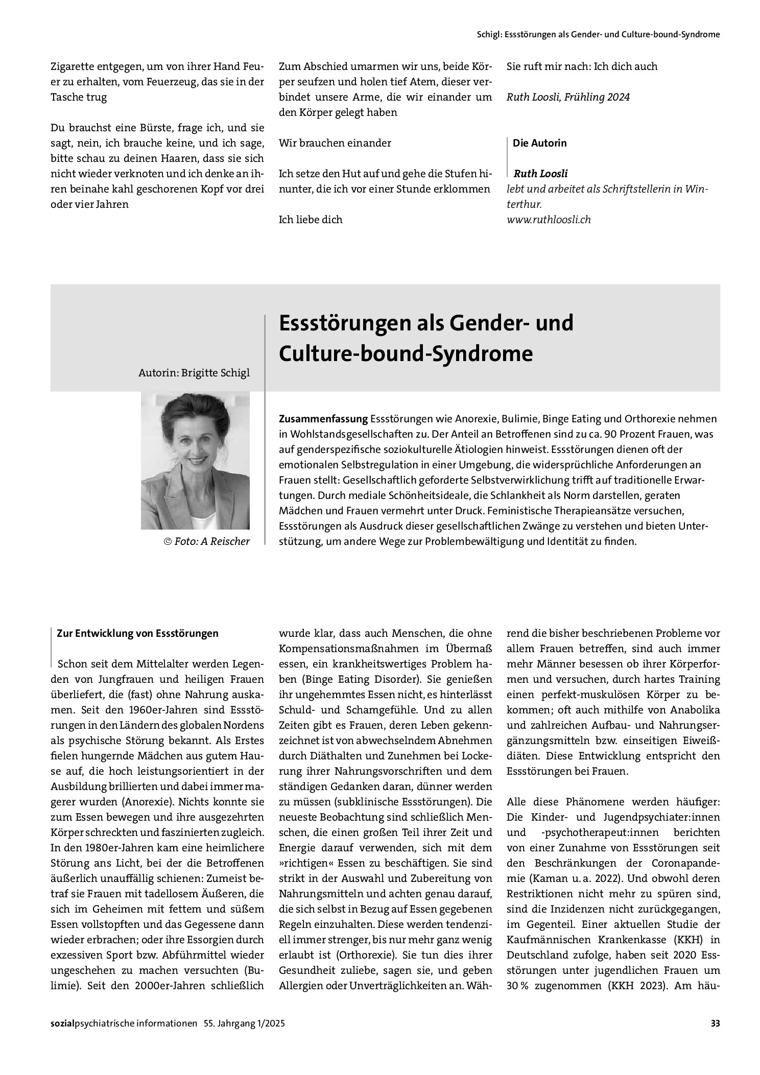 Vorschauseite 1: Essstörungen als Gender- und Culture-bound-Syndrome