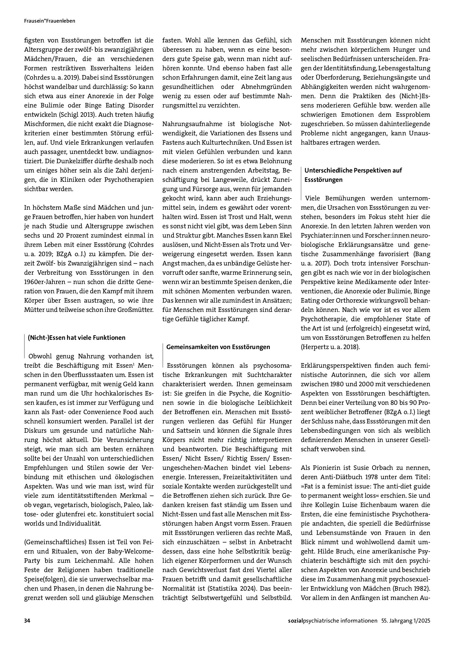 Vorschauseite 2: Essstörungen als Gender- und Culture-bound-Syndrome