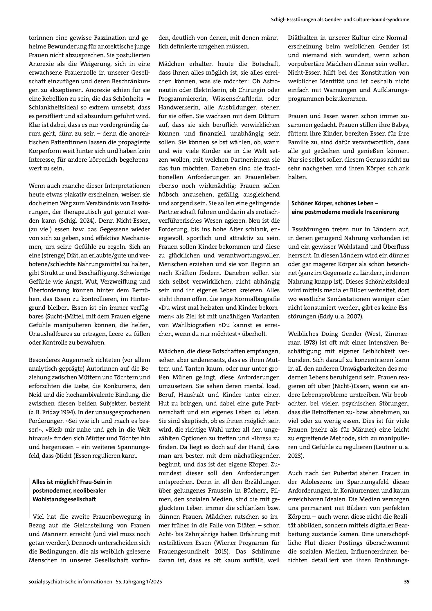 Vorschauseite 3: Essstörungen als Gender- und Culture-bound-Syndrome