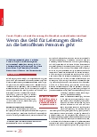 Vorschauseite 1: Wenn das Geld für Leistungen direkt an die betroffenen Personen geht.