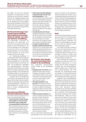 Vorschauseite 4: Ergotherapie in der Intensivmedizin – ein Baustein der interprofessionellen Zusammenarbeit