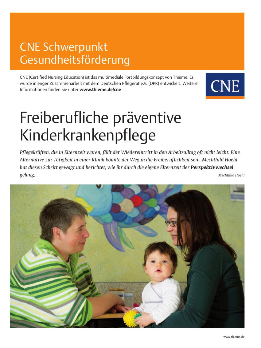 Vorschauseite 1: Freiberufliche präventive Kinderkrankenpflege