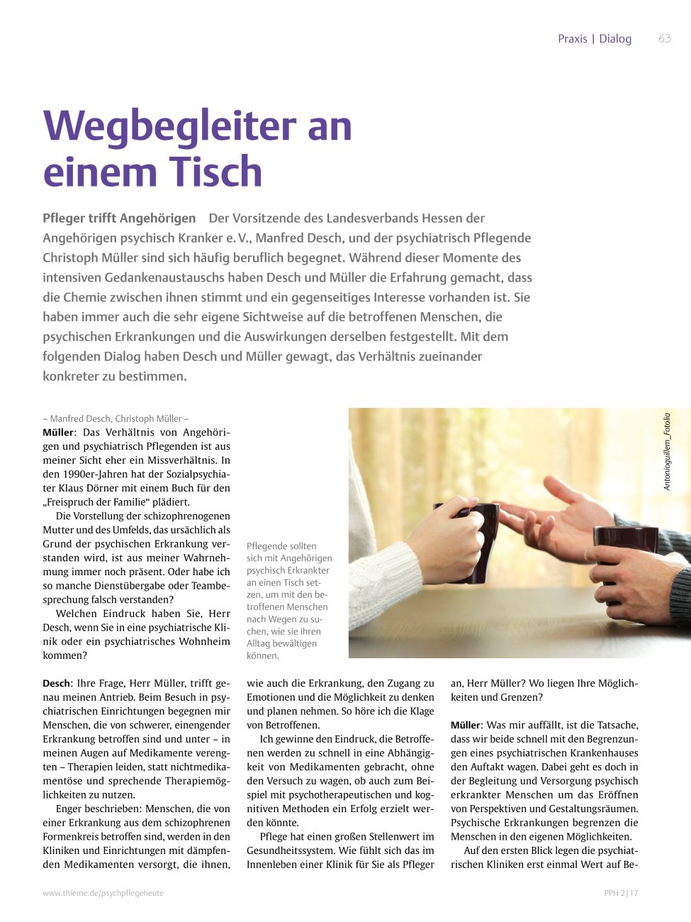 Vorschauseite 1: Wegbegleiter an einem Tisch
