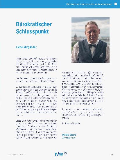 Vorschauseite 1: Mitteilungen der Interessenvertretung Wundversorgung