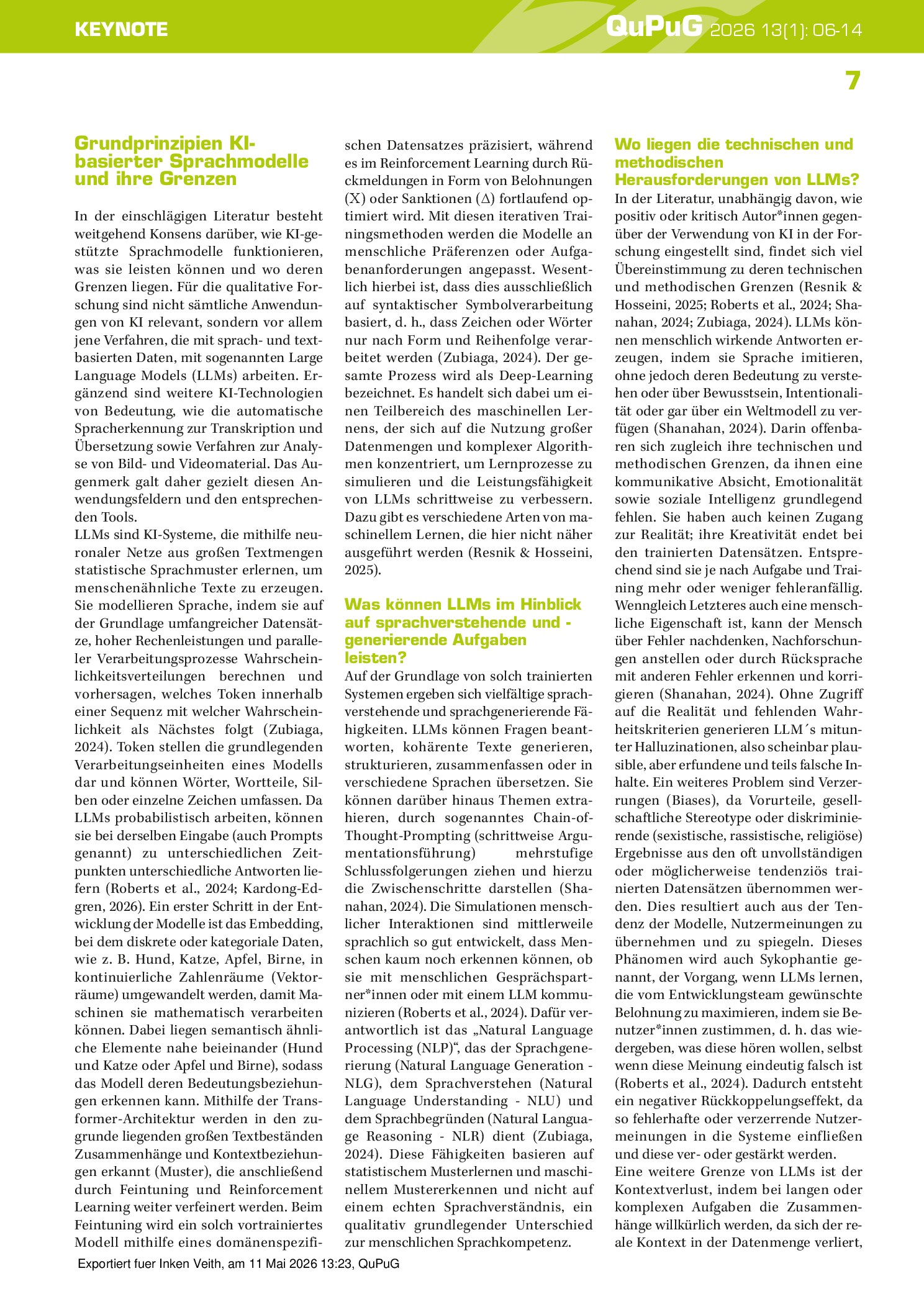 Vorschauseite 2: KI in der qualitativen Forschung: Methodologie, Praxis und Ethik im Wandel
