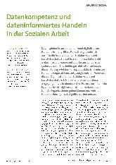 Vorschauseite 1: Datenkompetenz und dateninformiertes Handeln in der Sozialen Arbeit