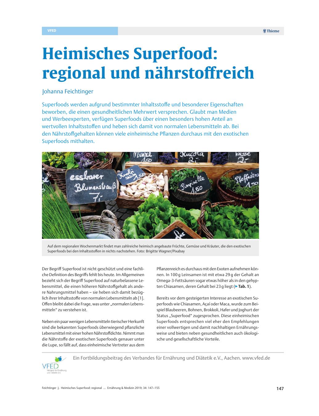 Vorschauseite 1: Heimisches Superfood: regional und nährstoffreich