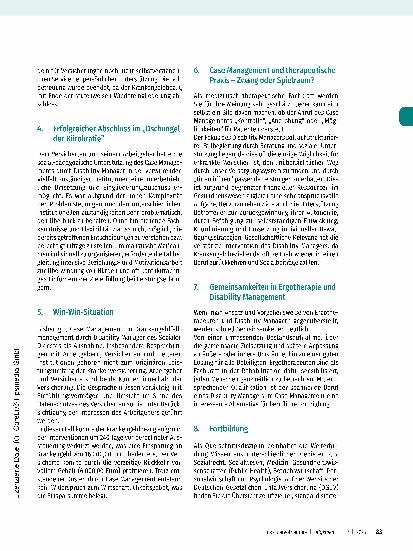 Vorschauseite 6: Case Management im Krankengeld - Wissen öffnet neue Wege