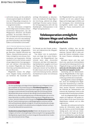 Vorschauseite 3: Telekooperation in der Pflege
