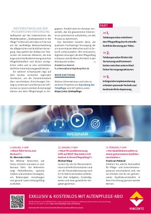 Vorschauseite 4: Telekooperation in der Pflege