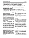 Vorschauseite 1: "Mein Wissen über Diabetes ist eigentlich, dass es gar nicht so schlimm ist." – Wissen und Awareness für das Typ-2-Diabetes-Risiko unter jungen Erwachsenen