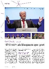 Vorschauseite 1: Wulf-Dietrich Leber: NRW nicht als Blaupause geeignet
