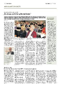 Vorschauseite 1: „Es muss sich für alle rechnen“