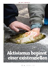 Vorschauseite 1: Aktivismus beginnt mit einer existenziellen Erfahrung.