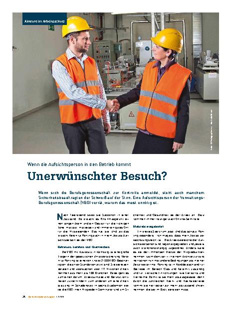 Vorschauseite 1: Wenn die Aufsichtsperson in den Betrieb kommt Unerwünschter Besuch?