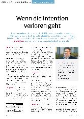 Vorschauseite 1: Wenn die Intention verloren geht