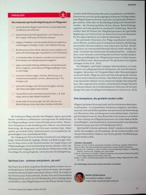 Vorschauseite 3: Einfühlsam zuwenden - jenseits klassischer Religion Spirituelle Begleitung in der palliativen und hospizlichen Pflege