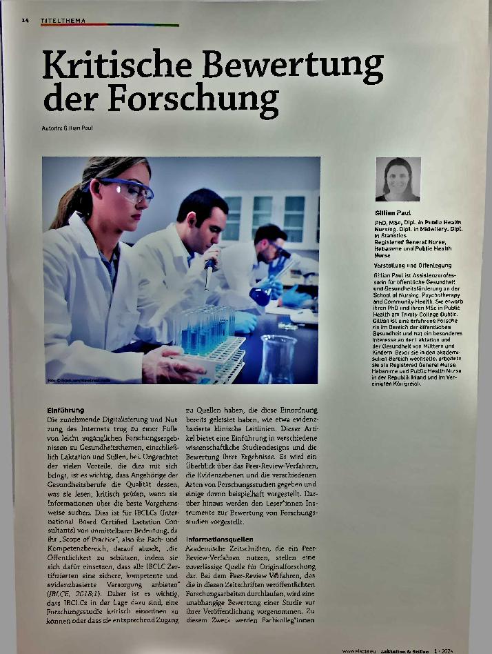 Vorschauseite 1: Kritische Bewertung der Forschung