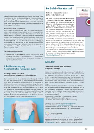 Vorschauseite 2: Pflegereform, Eingliederungshilfe, neuer Rechtsratgeber und interessante Veranstaltungen des bvkm