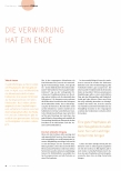 Vorschauseite 1: Die Verwirrung hat ein Ende.