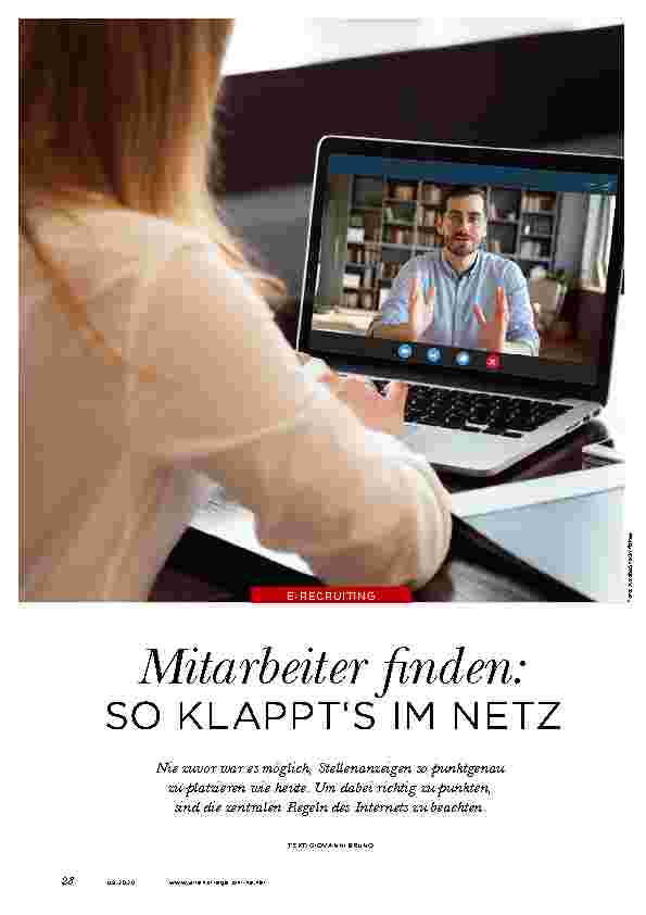 Vorschauseite 1: Mitarbeiter finden: SO KLAPPT S IM NETZ