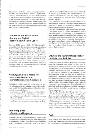 Vorschauseite 4: Social Media in der Pflege Zwischen Wissensvermittlung, Identitätsbildung und Fallstricken