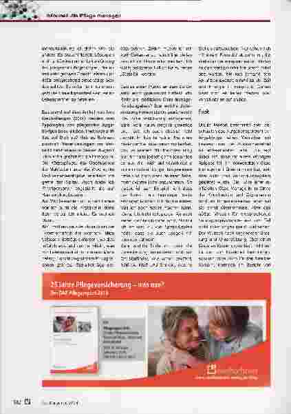 Vorschauseite 6: Informell die Pflege managen: Ein Erlebnisund Reflexionsbericht