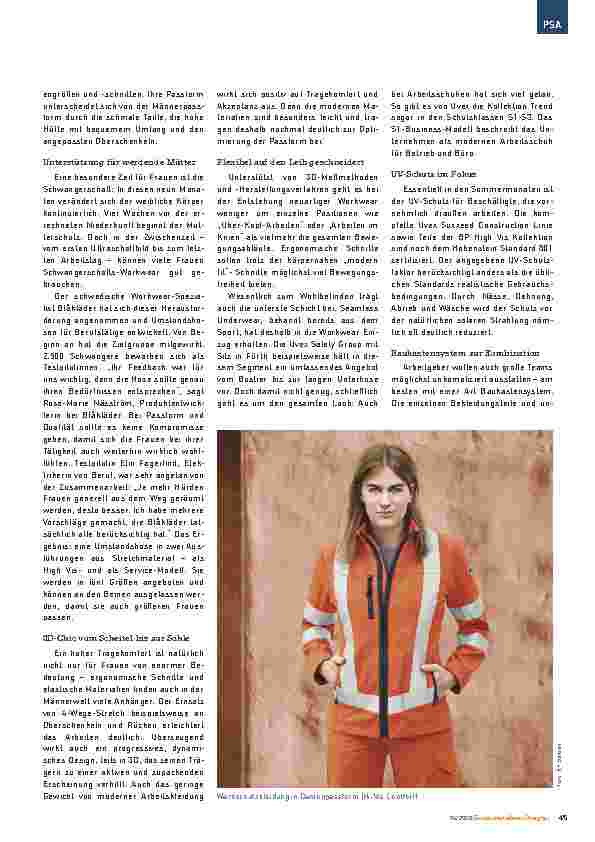 Vorschauseite 2: Workwear der nächsten Generation: Frauenpower, 3D-Präzision und PET-Flaschen