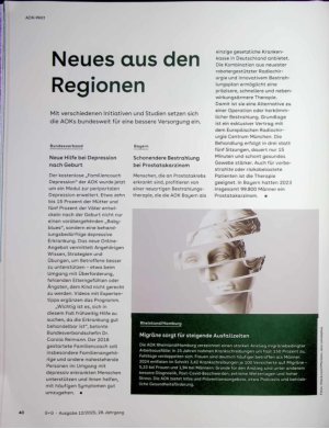 Vorschauseite 1: Neues aus den Regionen