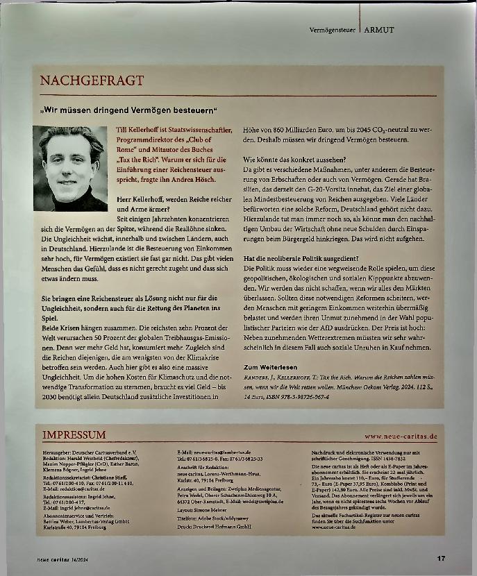 Vorschauseite 4: Ungleichheit von Einkommen gefährdet die Demokratie